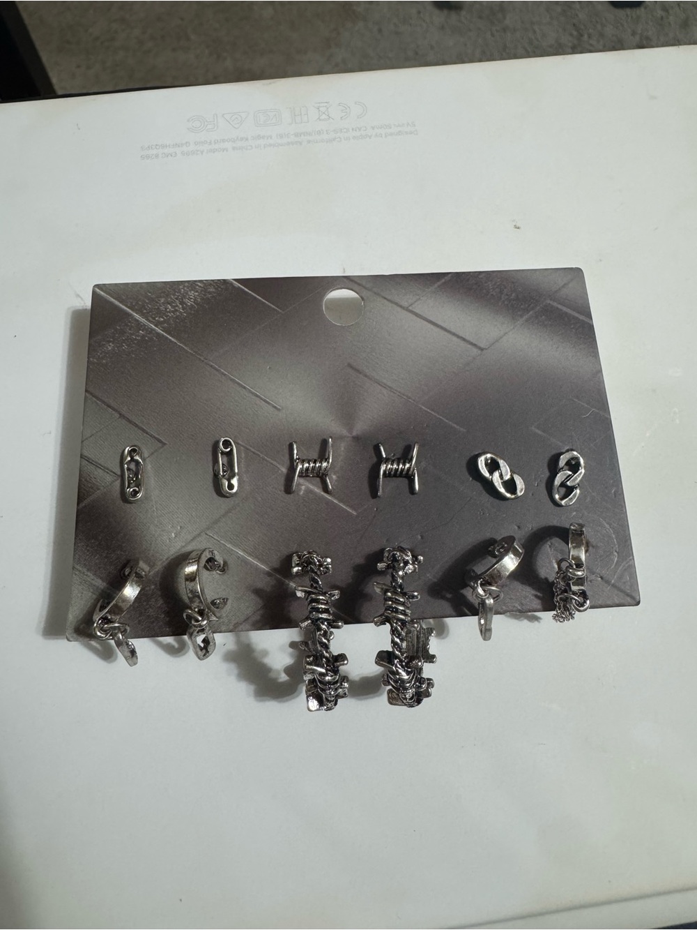 Hot Topic Silver-Tone Women's Earring Set - Mixed Styles
